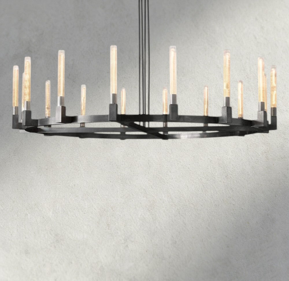Cennela Round Chandelier 36", 48", 60", 72" - Cyran Lamps