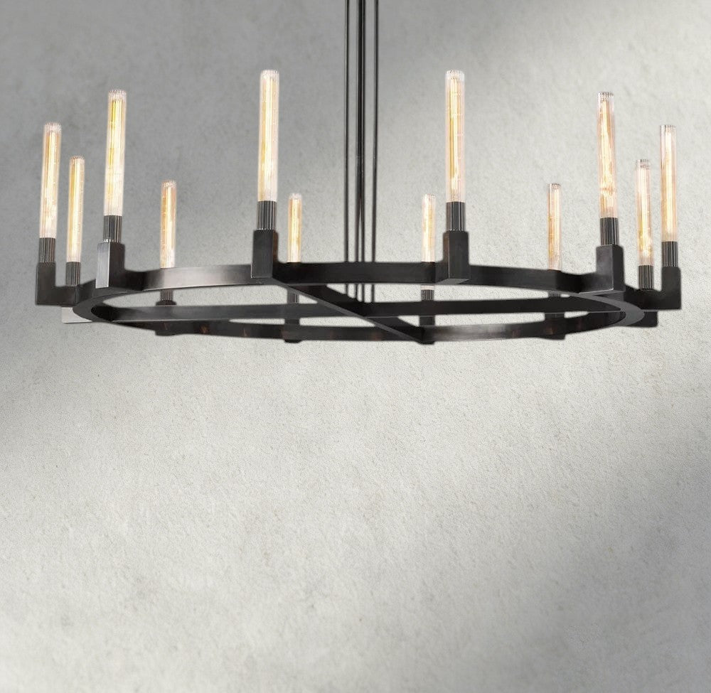 Cennela Round Chandelier 36", 48", 60", 72" - Cyran Lamps