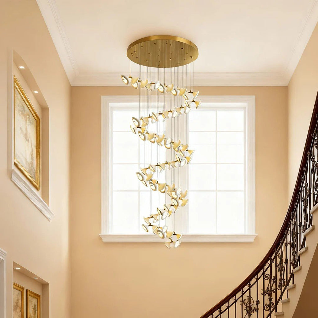 Ceramic Chandeliers Luxury Tulip Flower Ceiling Light - Cyran Lamps