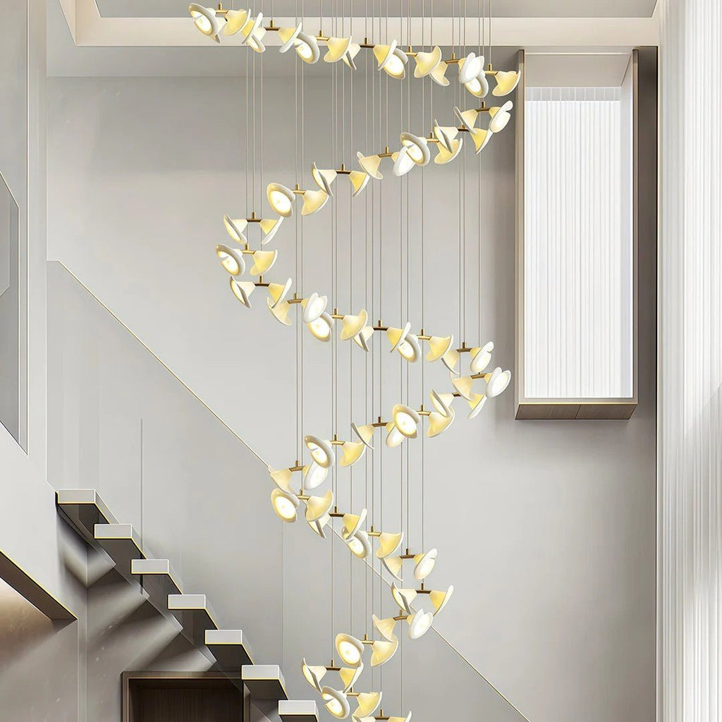 Ceramic Chandeliers Luxury Tulip Flower Ceiling Light - Cyran Lamps