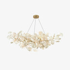 Ceramic Gingko Chandelier B - Cyran Lamps