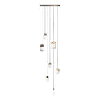 Chandelier for Staircase Full Copper Luxury Crystal Ceiling Light - Cyran Lamps