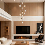 Chandelier for Staircase Full Copper Luxury Crystal Ceiling Light - Cyran Lamps