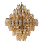 Chara Glass Large Chandelier - Cyran Lamps
