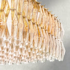 CIHELA CLEAR/ SMOKE GLASS RECTANGULAR CHANDELIER 54", 74" - Cyran Lamps