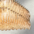 CIHELA CLEAR/ SMOKE GLASS RECTANGULAR CHANDELIER 54", 74" - Cyran Lamps