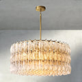 CIHELA CLEAR/ SMOKE GLASS ROUND CHANDELIER 37", 47", 62" - Cyran Lamps