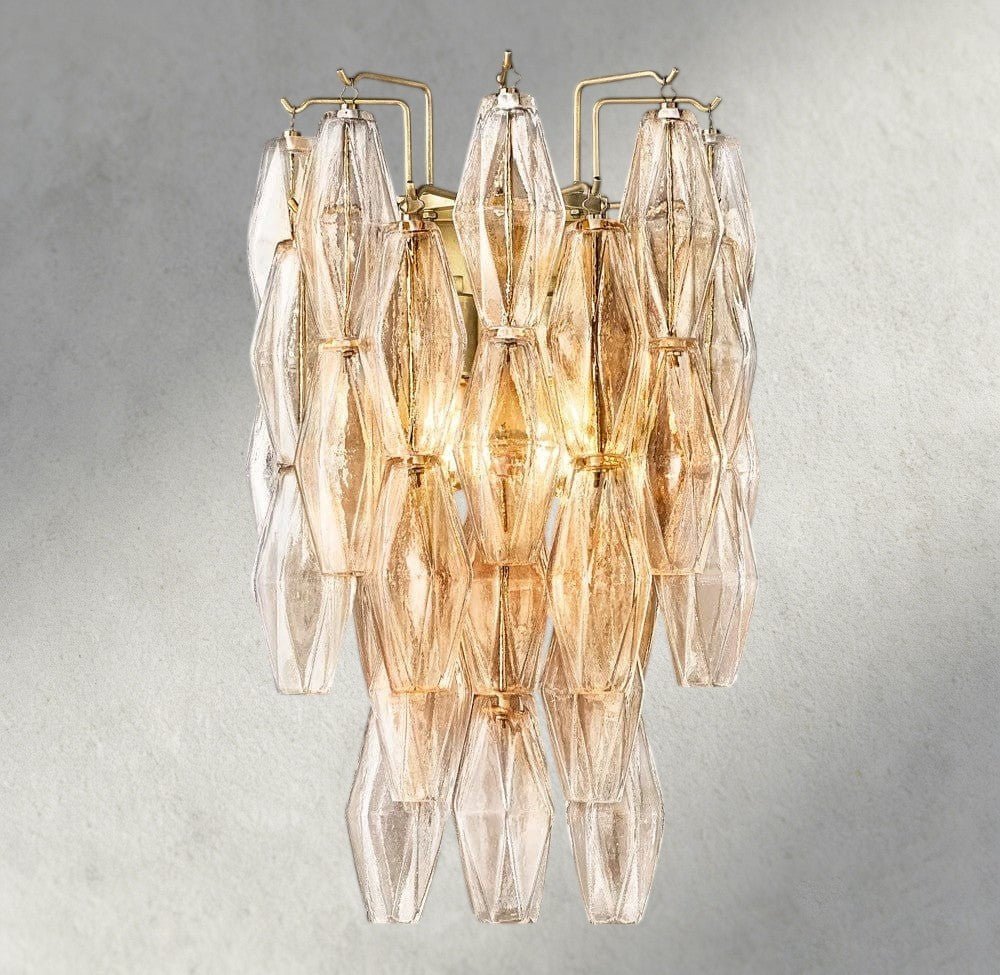 CIHELA CLEAR/ SMOKE GLASS SCONCE 19" - Cyran Lamps