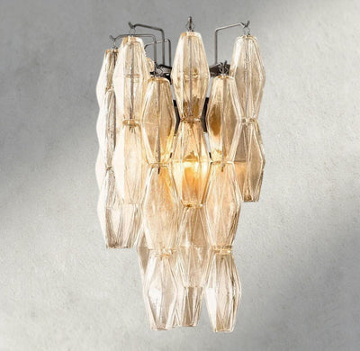 CIHELA CLEAR/ SMOKE GLASS SCONCE 19" - Cyran Lamps