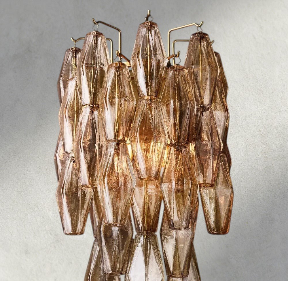 CIHELA CLEAR/ SMOKE GLASS SCONCE 19" - Cyran Lamps