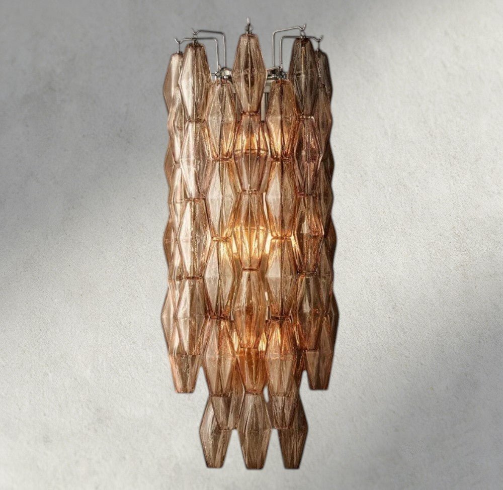 CIHELA CLEAR/ SMOKE GLASS SCONCE 19" - Cyran Lamps