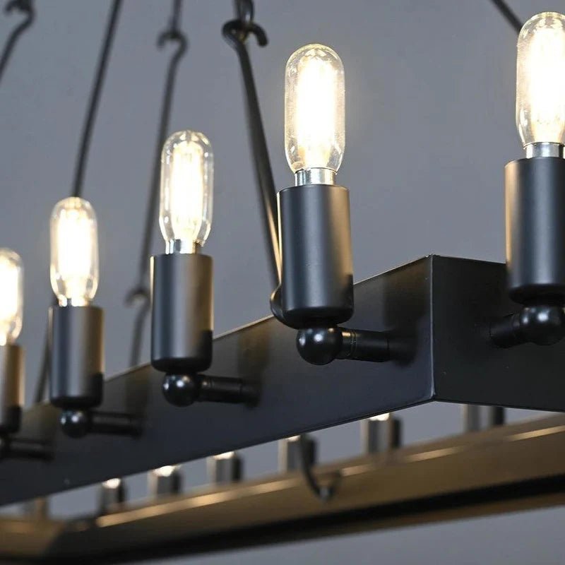 Cominv Rectangular Chandelier 41", 54" - Cyran Lamps