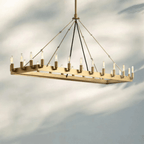 Cominv Rectangular Chandelier 41", 54" - Cyran Lamps