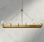 Cominv Rectangular Outdoor Chandelier 41", 54" - Cyran Lamps
