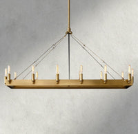 Cominv Rectangular Outdoor Chandelier 41", 54" - Cyran Lamps
