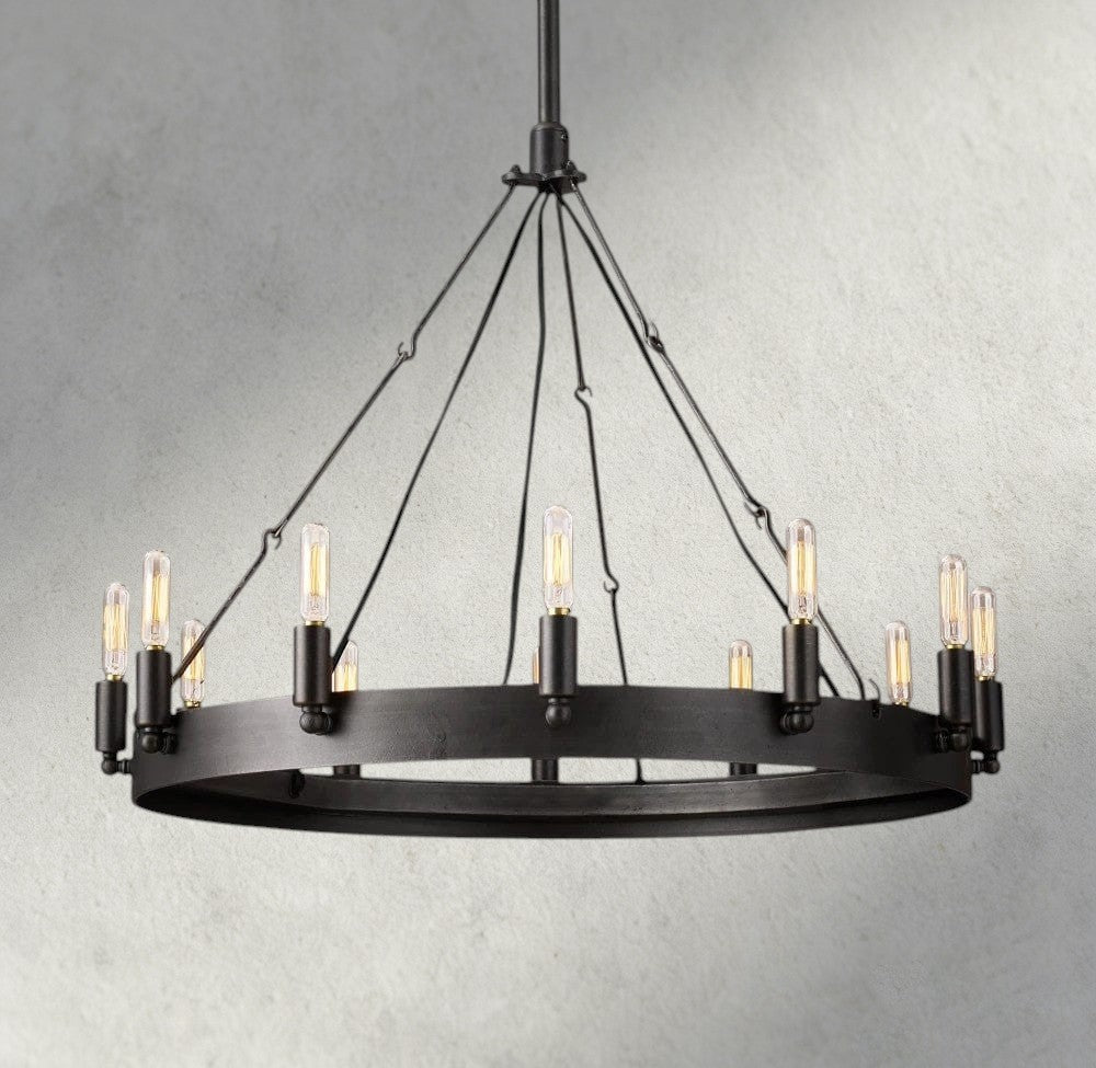 Cominv Round Outdoor Chandelier 26", 38", 50", 63", 73" - Cyran Lamps