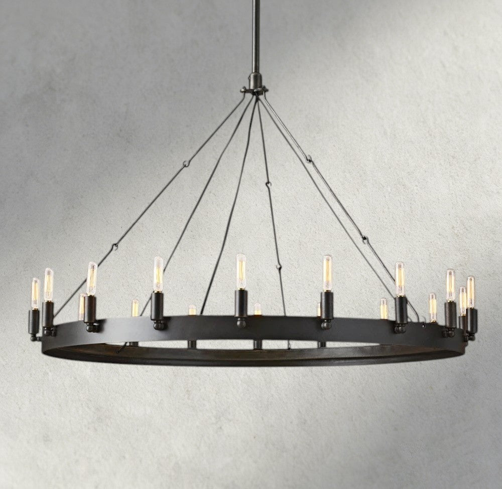 Cominv Round Outdoor Chandelier 26", 38", 50", 63", 73" - Cyran Lamps