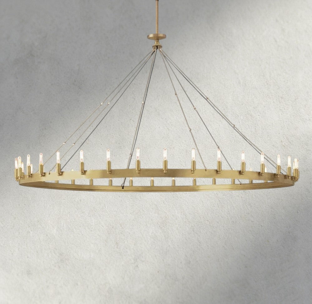 Cominv Round Outdoor Chandelier 26", 38", 50", 63", 73" - Cyran Lamps