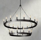 Cominv Vintage Filament Two - Tier Chandelier 38", 50", 63", 73" - Cyran Lamps
