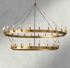 Cominv Vintage Filament Two - Tier Chandelier 38", 50", 63", 73" - Cyran Lamps