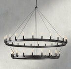 Cominv Vintage Filament Two - Tier Chandelier 38", 50", 63", 73" - Cyran Lamps