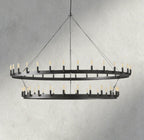 Cominv Vintage Filament Two - Tier Chandelier 38", 50", 63", 73" - Cyran Lamps