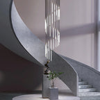 Contemporary Staircase Chandelier Spiral Tube Ceiling Light - Cyran Lamps
