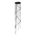 Contemporary Staircase Chandelier Spiral Tube Ceiling Light - Cyran Lamps