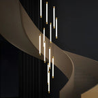 Contemporary Staircase Chandelier Spiral Tube Ceiling Light - Cyran Lamps