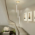 Contemporary Staircase Chandelier Spiral Tube Ceiling Light - Cyran Lamps