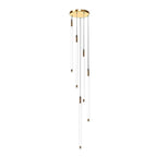 Contemporary Staircase Chandelier Spiral Tube Ceiling Light - Cyran Lamps