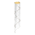 Contemporary Staircase Chandelier Spiral Tube Ceiling Light - Cyran Lamps