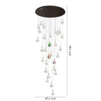 Crystal Chandelier for Staircase Luxury LED Ceiling Light - Cyran Lamps