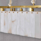 Cyran Alabaster Nature Stone Rectangular Chandelier - Cyran Lamps