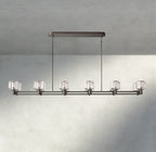 Damuet double Linear chandelier 54", 72" - Cyran Lamps
