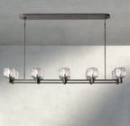 Damuet double Linear chandelier 54", 72" - Cyran Lamps