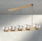 Damuet double Linear chandelier 54", 72" - Cyran Lamps