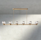 Damuet double Linear chandelier 54", 72" - Cyran Lamps