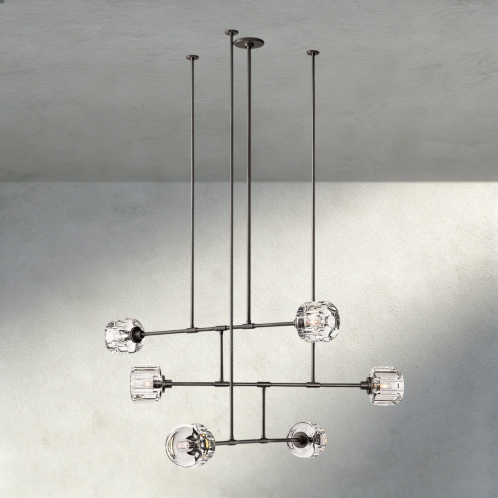 Damuet Mobile Round Chandelier 48", 62" - Cyran Lamps