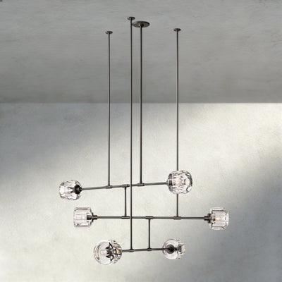 Damuet Mobile Round Chandelier 48", 62" - Cyran Lamps