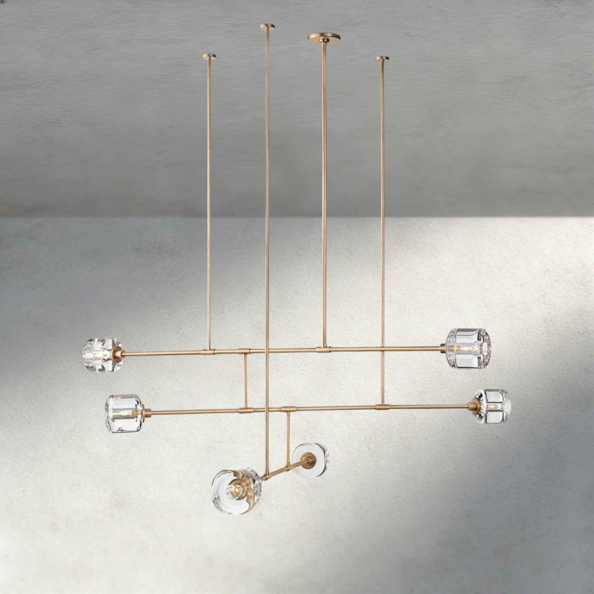 Damuet Mobile Round Chandelier 48", 62" - Cyran Lamps