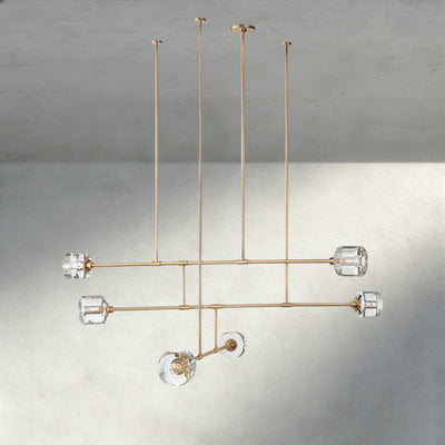 Damuet Mobile Round Chandelier 48", 62" - Cyran Lamps