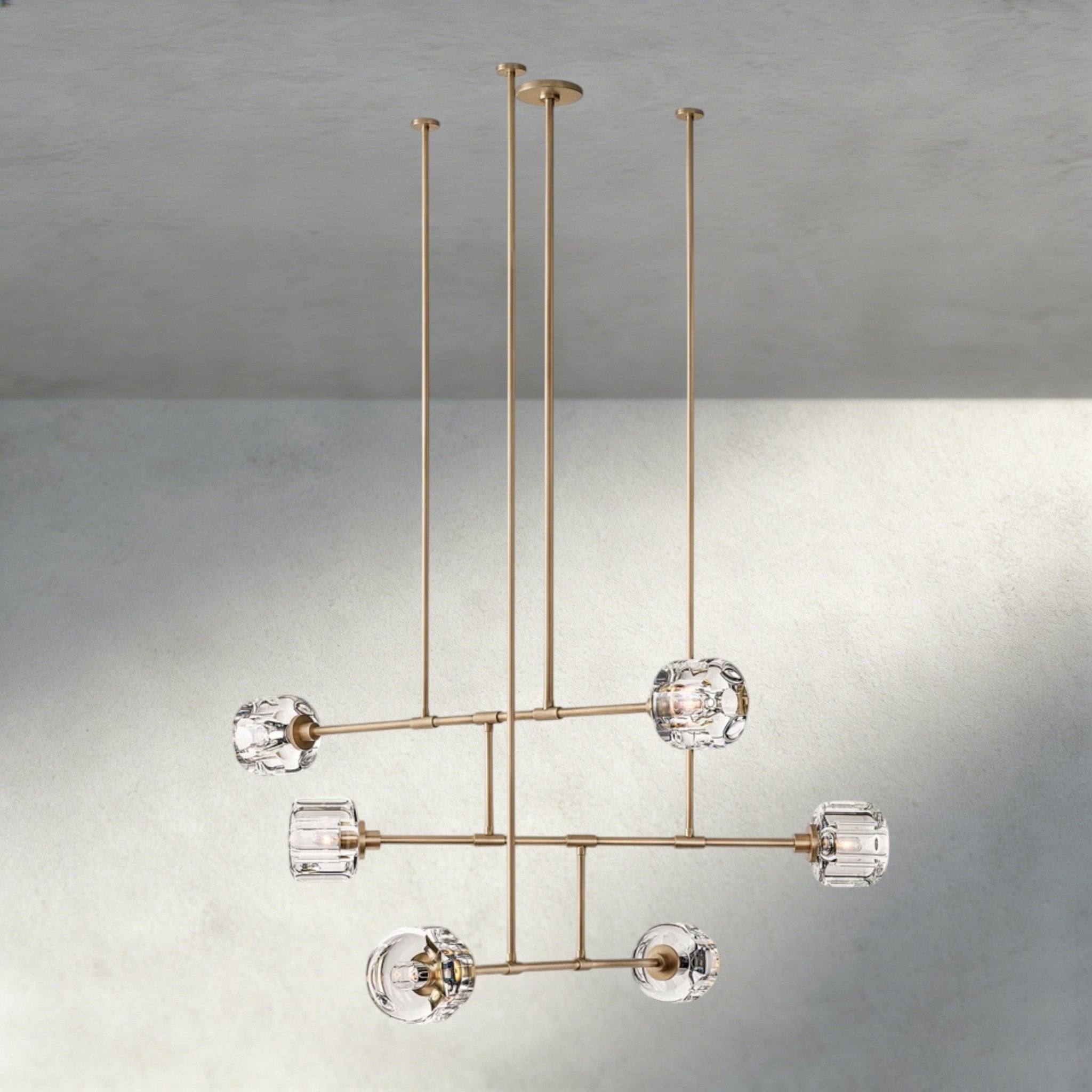 Damuet Mobile Round Chandelier 48", 62" - Cyran Lamps