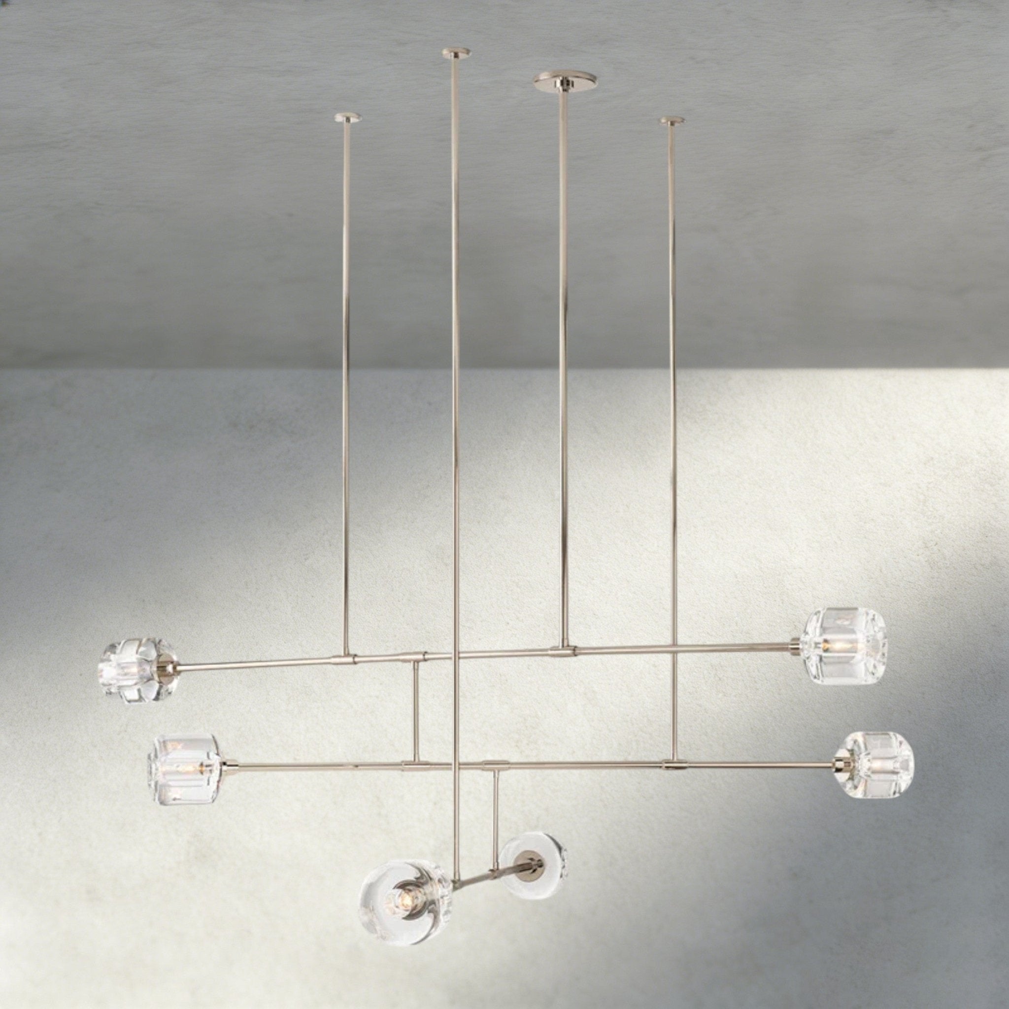 Damuet Mobile Round Chandelier 48", 62" - Cyran Lamps