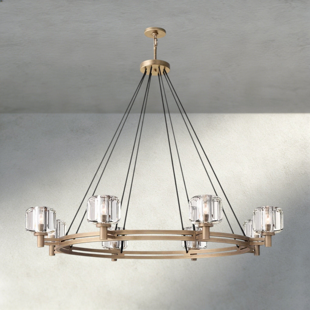 Damuet Round Chandelier 36", 48", 60" - Cyran Lamps