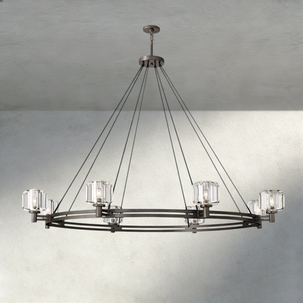 Damuet Round Chandelier 36", 48", 60" - Cyran Lamps