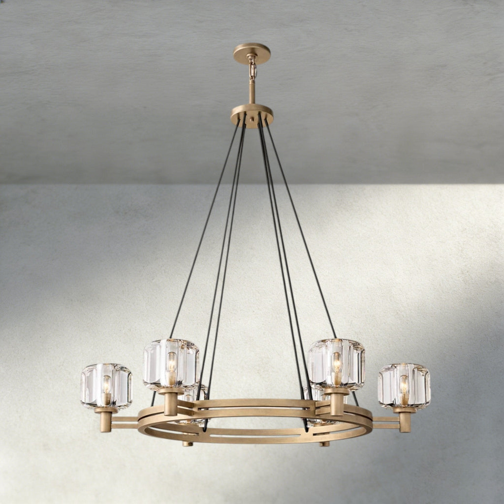 Damuet Round Chandelier 36", 48", 60" - Cyran Lamps
