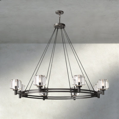 Damuet Round Chandelier 36", 48", 60" - Cyran Lamps