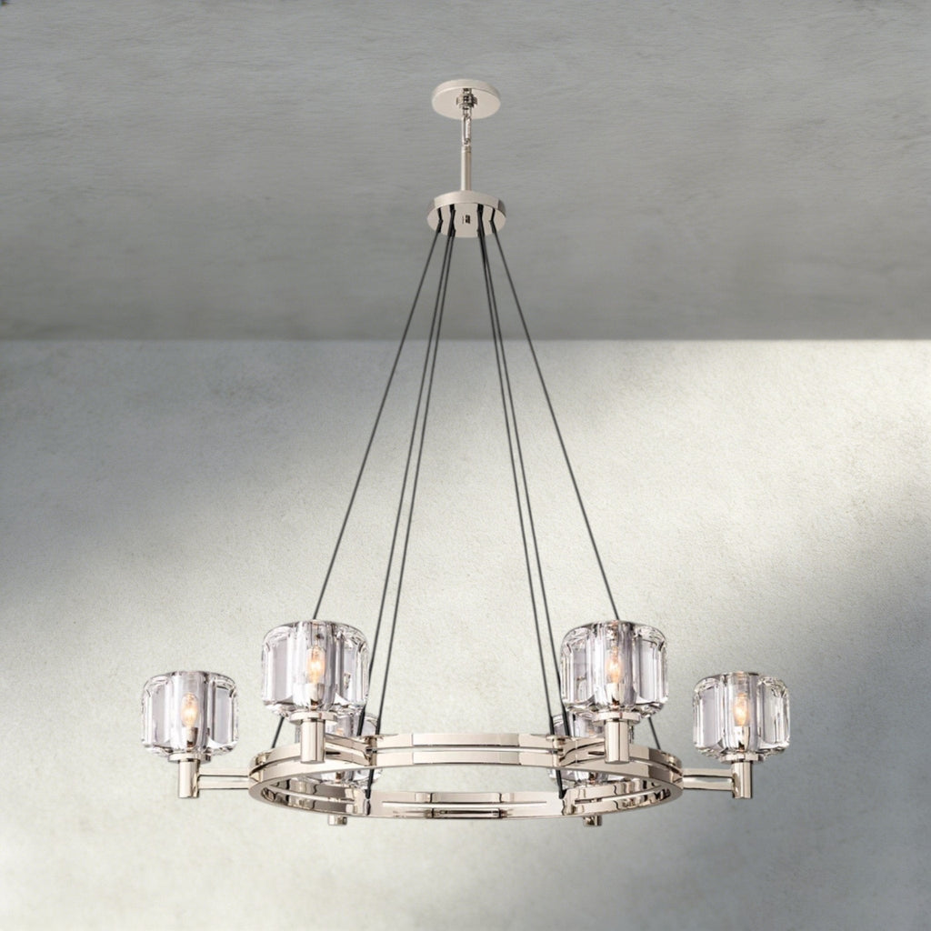 Damuet Round Chandelier 36", 48", 60" - Cyran Lamps