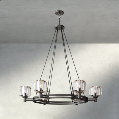 Damuet Round Chandelier 36", 48", 60" - Cyran Lamps